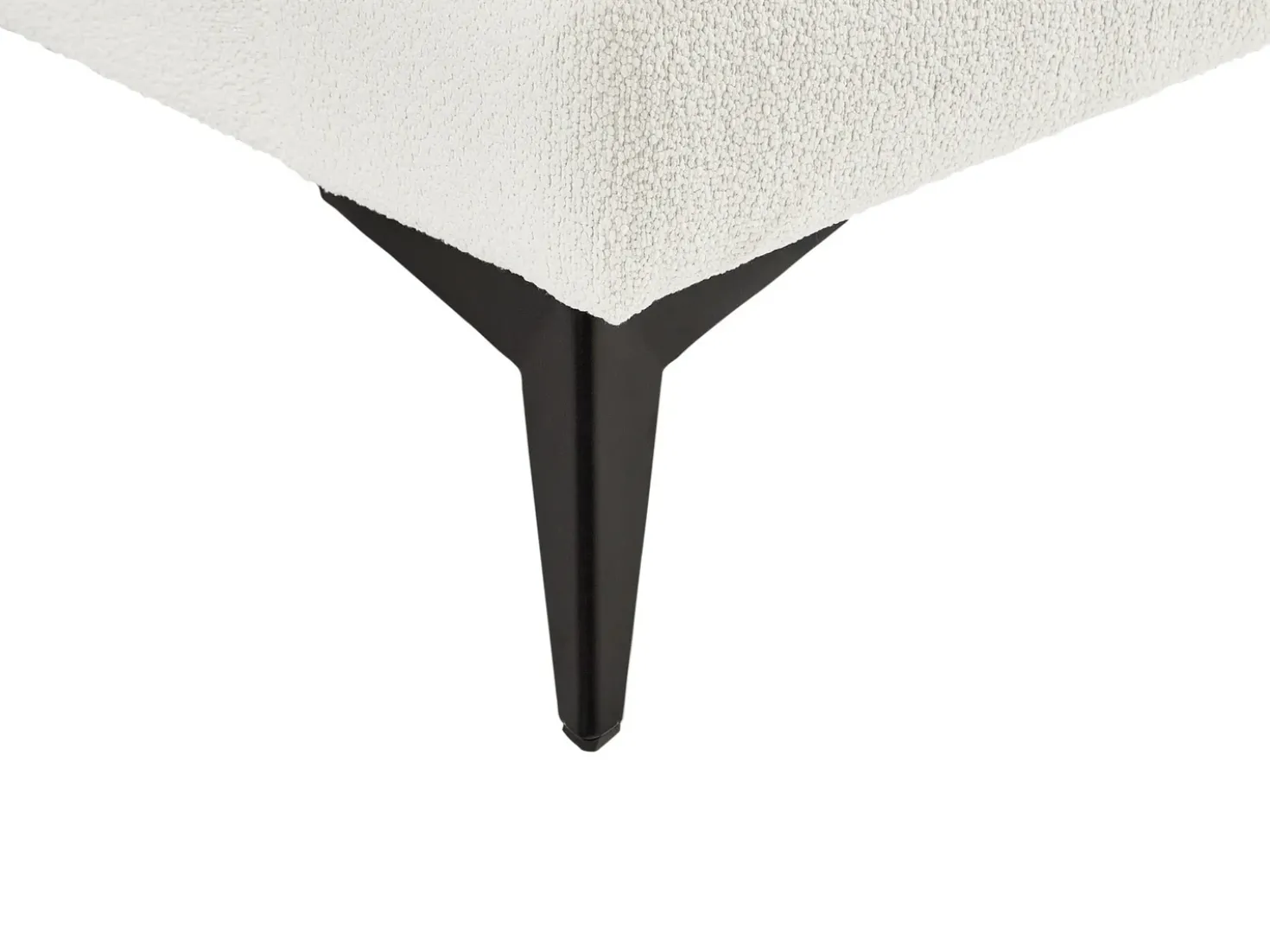 Set da salotto 5 posti SKIVE Bouclé Bianco