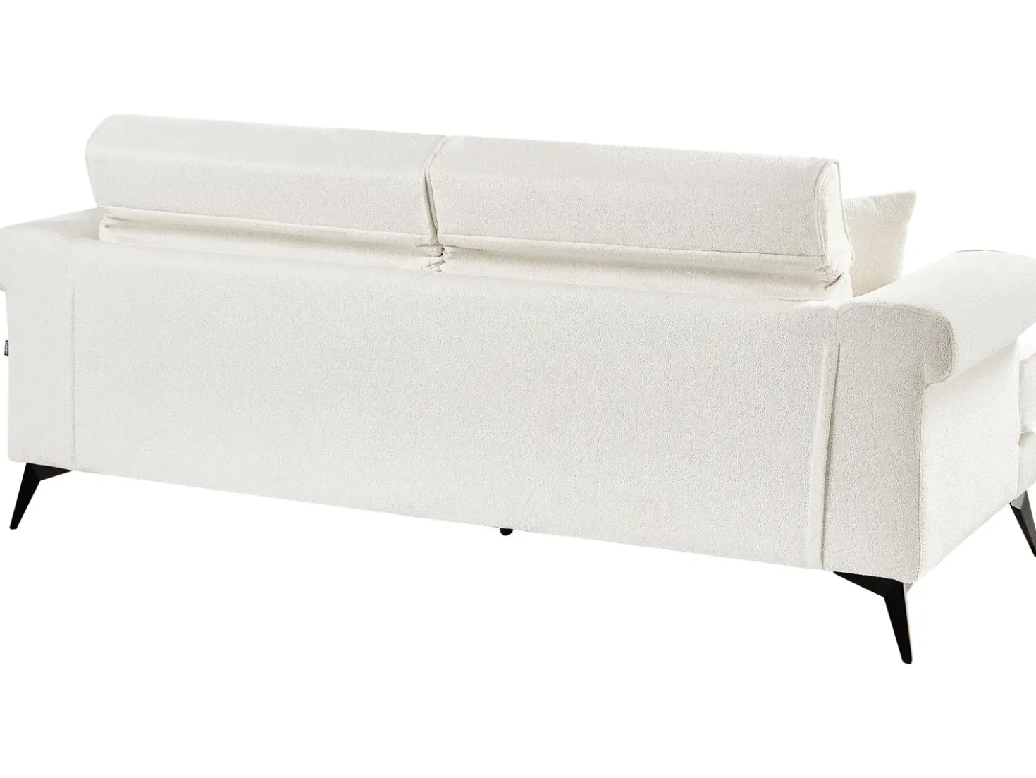 Set da salotto 5 posti SKIVE Bouclé Bianco