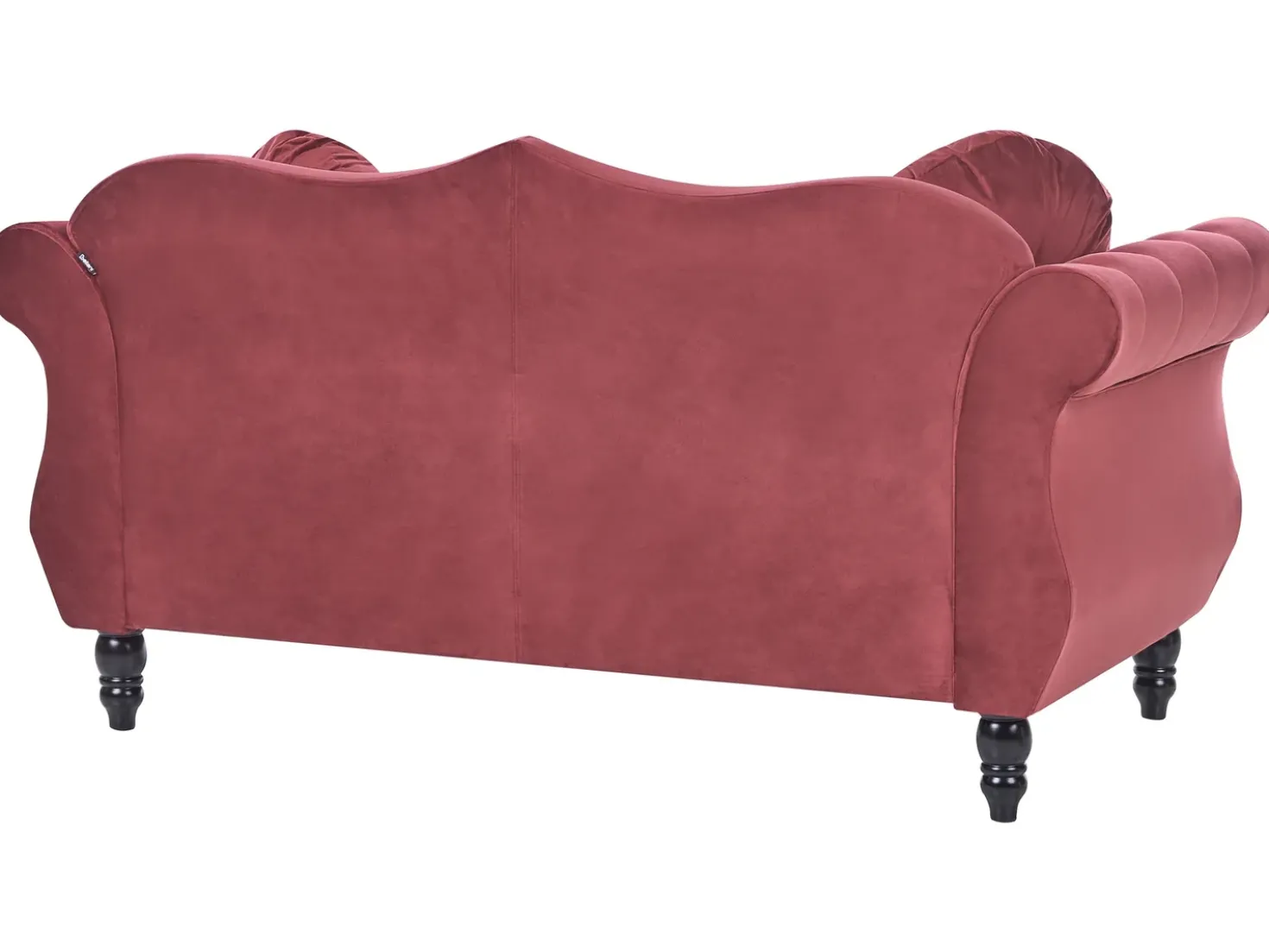 Set da salotto 5 posti SKIEN Velluto Rosso scuro