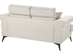 Set da salotto 5 posti SKIVE Tessuto Tortora