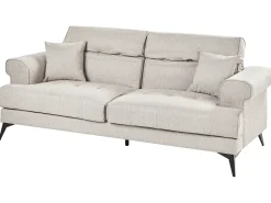 Set da salotto 5 posti SKIVE Tessuto Tortora