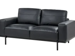 Set da salotto 6 posti SOVIK Pelle sintetica Nero
