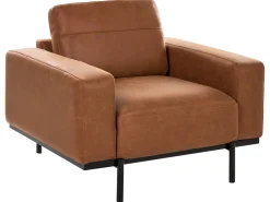 Set da salotto 6 posti SOVIK Pelle sintetica Marrone