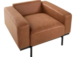 Set da salotto 6 posti SOVIK Pelle sintetica Marrone
