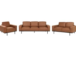 Set da salotto 6 posti SOVIK Pelle sintetica Marrone
