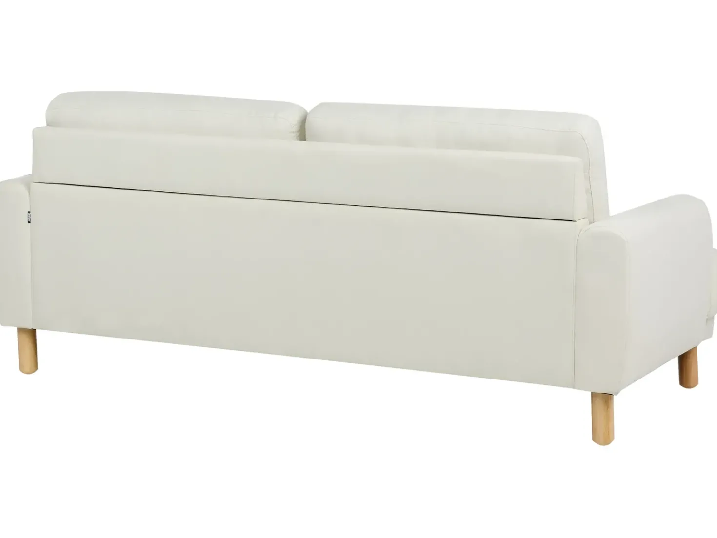Set da salotto 4 posti TUVE Tessuto Bianco sporco