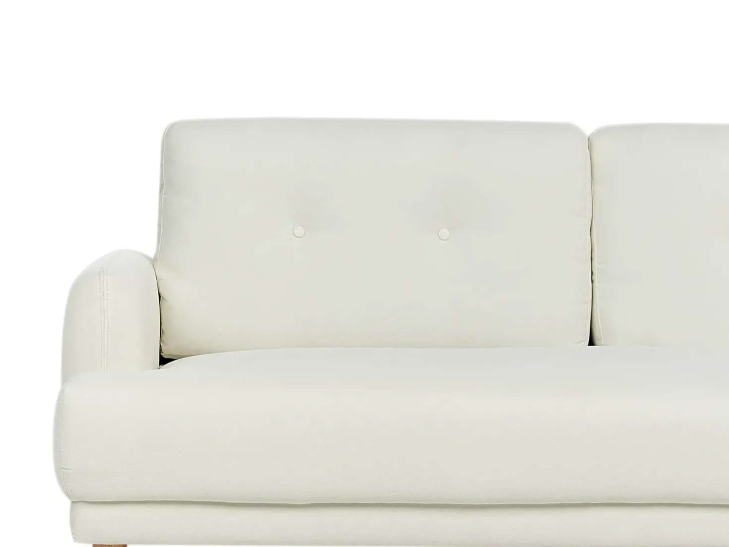 Set da salotto 4 posti TUVE Tessuto Bianco sporco