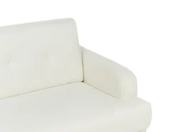 Set da salotto 4 posti TUVE Tessuto Bianco sporco