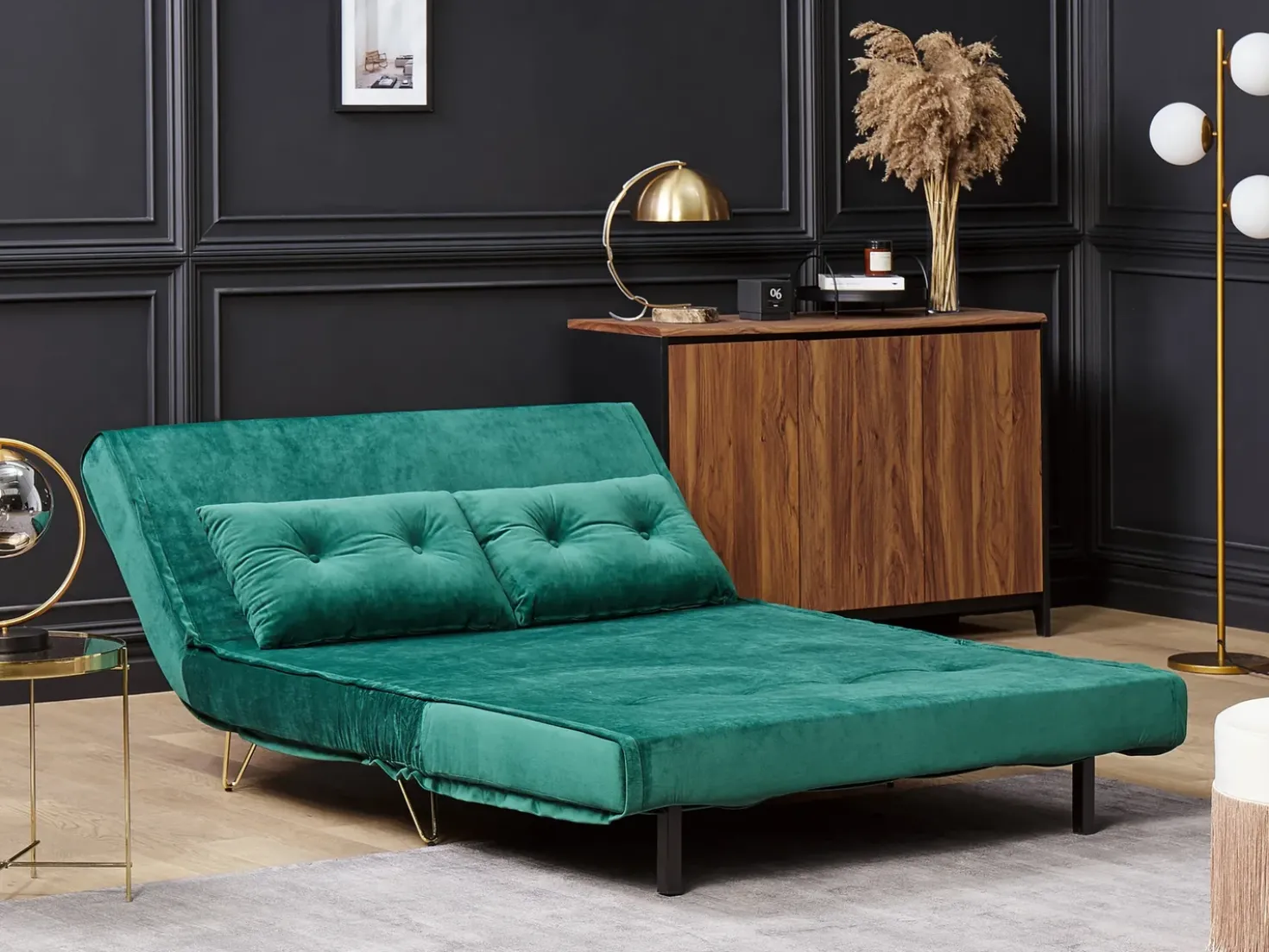 Set da salotto 3 posti VESTFOLD Velluto Verde scuro
