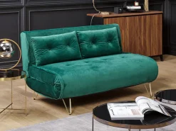 Set da salotto 3 posti VESTFOLD Velluto Verde scuro
