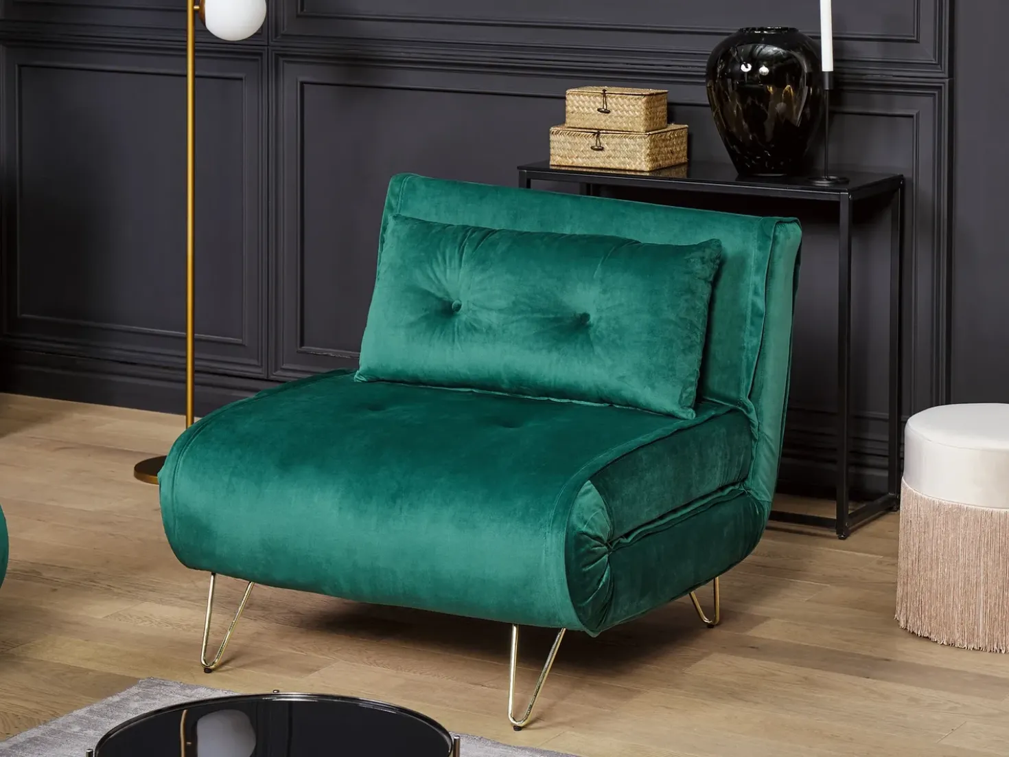 Set da salotto 3 posti VESTFOLD Velluto Verde scuro