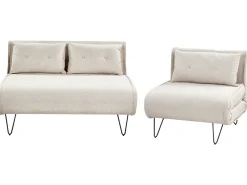 Set da salotto 3 posti VESTFOLD Tessuto Beige chiaro