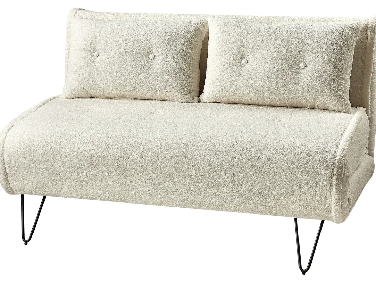 Set da salotto 3 posti VESTFOLD Bouclé Bianco sporco