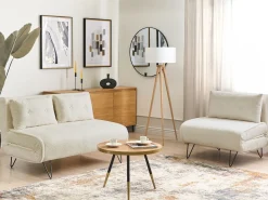 Set da salotto 3 posti VESTFOLD Bouclé Bianco sporco