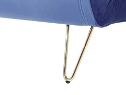 Set da salotto 3 posti VESTFOLD Velluto Blu marino