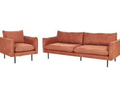 Set da salotto 4 posti VINTERBRO Ciniglia Marrone dorato