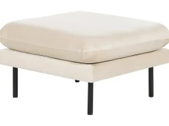 Set da salotto 5 posti VINTERBRO Velluto Beige chiaro con ottomana