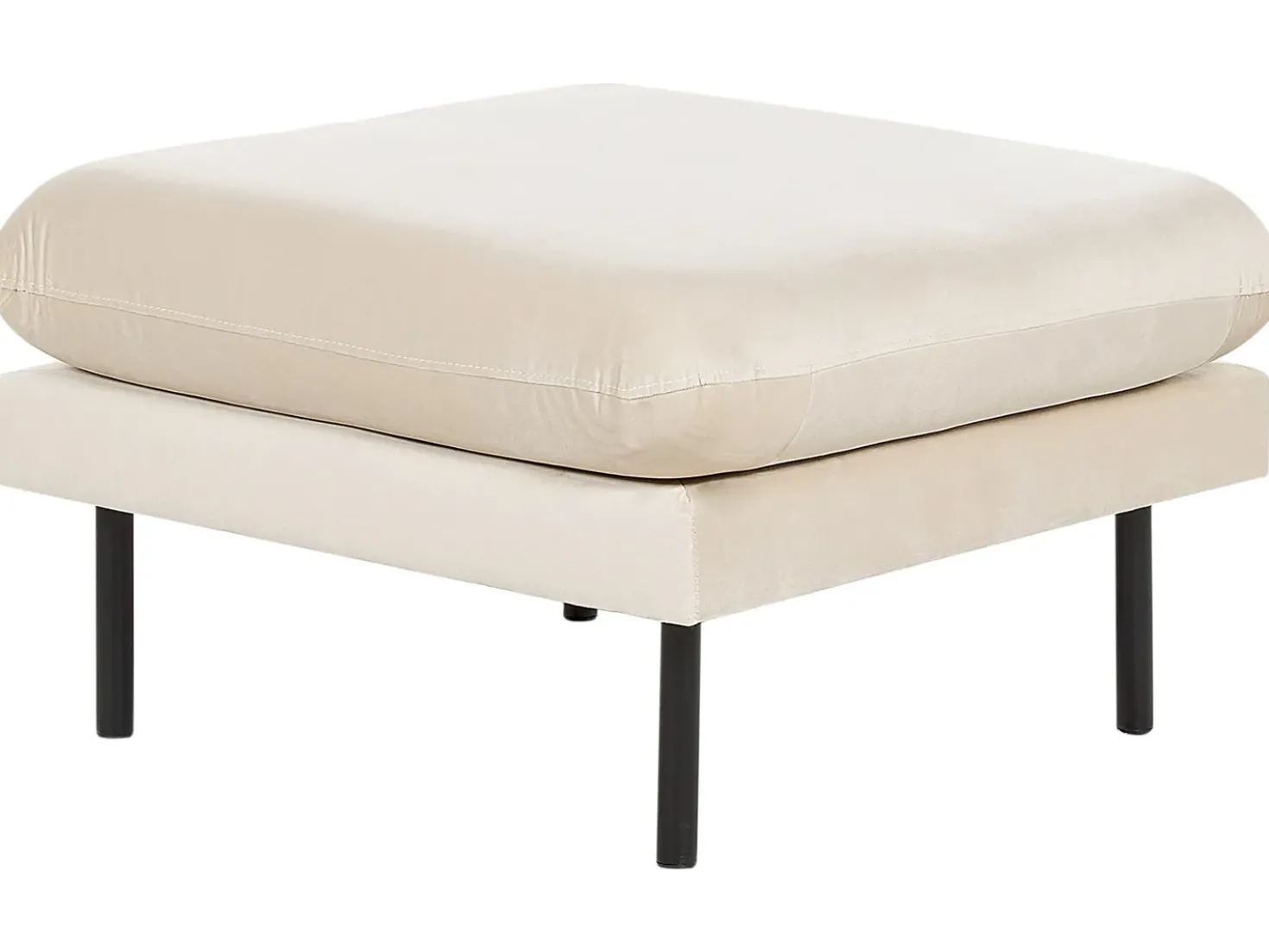 Set da salotto 5 posti VINTERBRO Velluto Beige chiaro con ottomana
