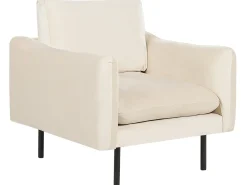 Set da salotto 5 posti VINTERBRO Velluto Beige chiaro con ottomana