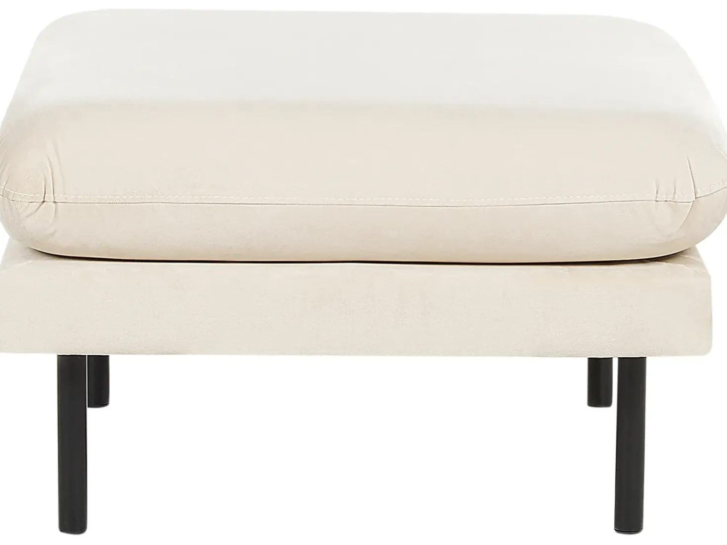 Set da salotto 5 posti VINTERBRO Velluto Beige chiaro con ottomana
