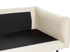 Set da salotto 5 posti VINTERBRO Velluto Beige chiaro con ottomana