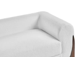 Set da salotto 6 posti VINLIDEN Bouclé Bianco