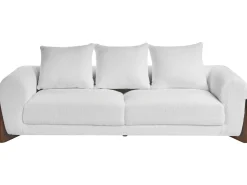 Set da salotto 6 posti VINLIDEN Bouclé Bianco