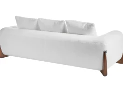 Set da salotto 6 posti VINLIDEN Bouclé Bianco