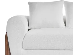 Set da salotto 6 posti VINLIDEN Bouclé Bianco