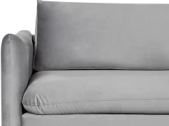 Set da salotto 5 posti VINTERBRO Velluto Grigio con ottomana