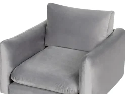 Set da salotto 5 posti VINTERBRO Velluto Grigio con ottomana