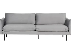 Set da salotto 5 posti VINTERBRO Velluto Grigio con ottomana