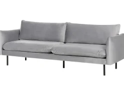 Set da salotto 5 posti VINTERBRO Velluto Grigio con ottomana