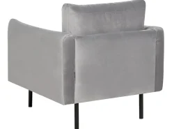 Set da salotto 5 posti VINTERBRO Velluto Grigio con ottomana