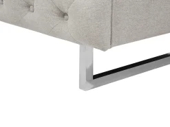 Set da salotto 5 posti VISSLAND Tessuto Beige chiaro
