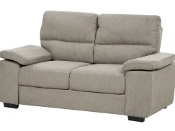 Set da salotto 5 posti VOGAR Tessuto Marrone chiaro