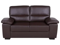 Set da salotto 5 posti VOGAR Pelle sintetica Marrone scuro