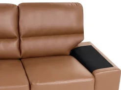 Set da salotto 5 posti VOGAR Pelle sintetica Marrone dorato