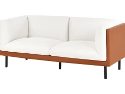 Set da salotto 5 posti VORGOD Tessuto Bianco sporco