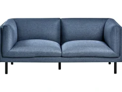 Set da salotto 5 posti VORGOD Tessuto Blu scuro