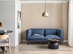 Set da salotto 5 posti VORGOD Tessuto Blu scuro