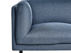 Set da salotto 5 posti VORGOD Tessuto Blu scuro