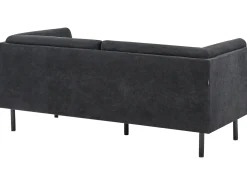 Set da salotto 5 posti VORGOD Tessuto Nero