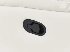 Set da salotto con poltrona reclinabile manuale 4 posti BERGEN Pelle sintetica Bianco