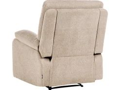 Set da salotto con poltrona reclinabile manuale 6 posti BERGEN Tessuto Beige