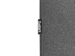 Set da salotto con poltrona reclinabile manuale 4 posti BERGEN Tessuto Grigio grafite