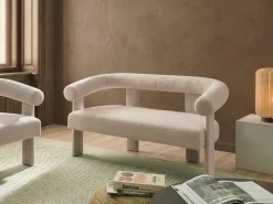 Set da salotto ILBRO Bouclé Beige chiaro