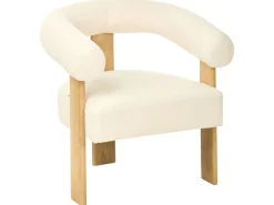 Set da salotto ILBRO Bouclé Bianco sporco/Marrone chiaro