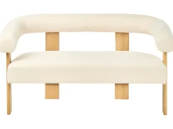 Set da salotto ILBRO Bouclé Bianco sporco/Marrone chiaro