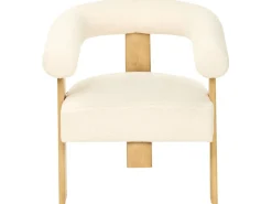 Set da salotto ILBRO Bouclé Bianco sporco/Marrone chiaro